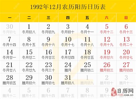 1992年2月14日|1992年日历表,1992年农历表（阴历阳历节日对照表）